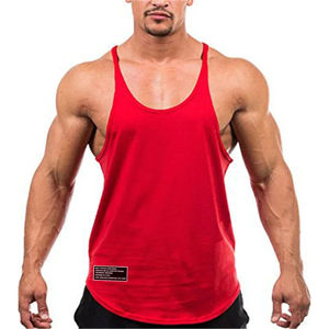 <b>Gym</b> Bodybuilding Fitness <b>Vests</b> <b>Men</b> Running Sport Cotton Tank Tops Summer Breathable Sleeveless Y Back Suspender Belt Undershirt - Product Image 4
