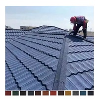 Tuiles de toiture en pierre revêtue de couleur Bond Tiles Design, prix d'usine pour villa et maison