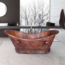 Proveedor indio, bañera de cobre martillado de pie libre para adultos para suministro mundial, bañera de cobre de lujo - Product Image 6