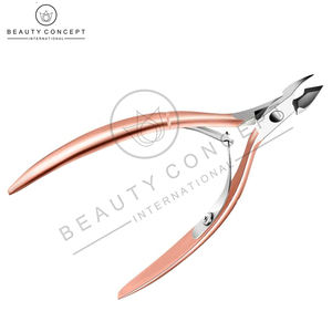 High Quality Stainless Steel Cuticle Nail Nipper with Wide Jaw Opening and Curved Blade-Beauty Concept International - Product Image 3