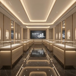 ตู้โชว์กระจกสั่งทำพิเศษ LUX สำหรับร้านขายเครื่องประดับหรูหรา ตู้โชว์สำหรับร้านค้าปลีก - Product Image 2