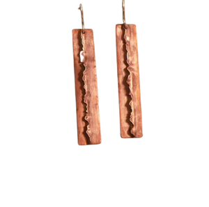 Pendientes de cobre para el Día Mundial DE LA Salud 2006, fabricantes de joyas en Bulgaria, elegantes pendientes geométricos indios al por mayor - Product Image 6