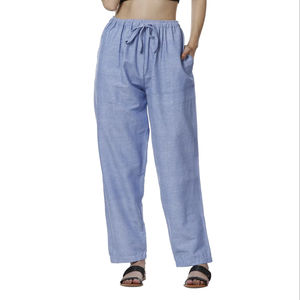 Conjunto de pijama de algodón nepalí azul verde para mujer, ropa de dormir tribal étnica cómoda y ropa de descanso, estilo diario Sexy para el verano - Product Image 1