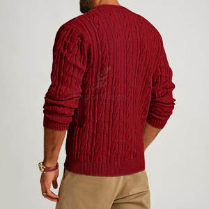 Suéter de punto de algodón suave para la comodidad diaria Suéter de punto acogedor para actividades al aire libre - Product Image 3