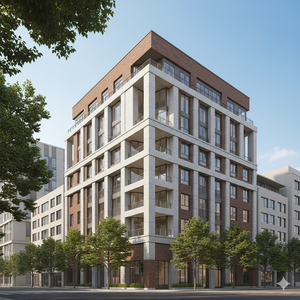 Cuisine moderne en mélamine sur mesure JY Project, couleur bois, pour hôtel et villa, design de luxe, armoires de cuisine en bois - Product Image 1