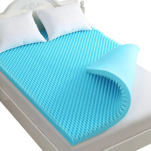 Atacado Full Size Sleeping Wave Cooling Gel Infundido Memória Espuma Colchão <span class=keywords><strong>Topper</strong></span> Com Tampa Removível - Product Image 1