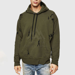 Nouveauté légère, sweats à capuche pour hommes, effet usé, fabriqués en usine, 100% coton, respirants, sweats à capuche pour hommes, effet usé, en vente - Product Image 1