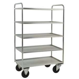 KM4150-E Electro Galvanized Industrial <b>Trolley</b> Four-Wheel 100kg/500kg Metal <b>Platform</b> Frame Warehouse Storage Shopping Tools OEM - Product Image 1
