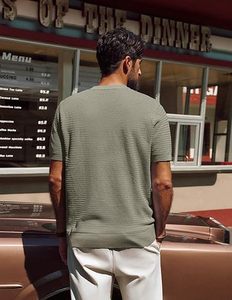 Camiseta Casual de Corte Moderno y Minimalista, 100% Algodón, Transpirable, de Secado Rápido, Estilo Urbano para una Comodidad Diaria sin Esfuerzo, Suave - Product Image 4