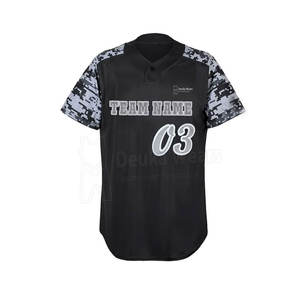 เสื้อเบสบอลระบายอากาศได้ดีเสื้อเจอร์ซี่ออกแบบใหม่ - Product Image 3