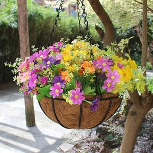 Jardinières décoratives en fibre de coco, doublure de panier de fleurs, jardinières décoratives de jardin de maison avec cadres en fil métallique - Product Image 5