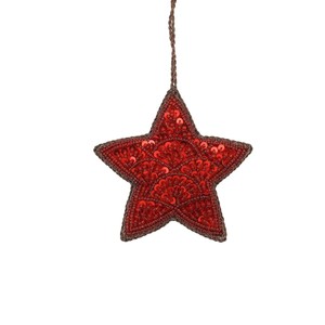 Red Star Zari Hanging I Accessoire de suspension multi-usage Zari |   Broderie sur tissu, décoration pour baby shower et cadeau de remerciement - Product Image 3