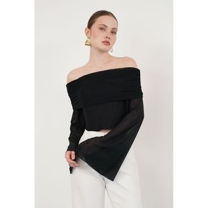Blusa de Tul de Manga Larga al por Mayor - [object Object] - Product Image 1