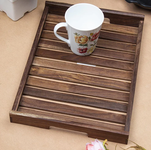 Handcrafted Polished Sheesham Wood <b>Large</b> Eco-Friendly Durable Serving <b>Trays</b> for Snacks Tea Coffee Breakfast Parties | OEM - Product Image 3