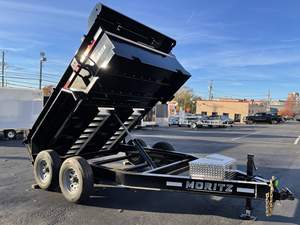 Remorque à benne basculante noire 6x10 | Benne à benne hydraulique robuste - Product Image 5