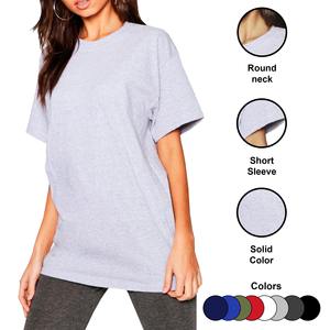 T-shirts en coton/polyester/spandex tricotés écologiques pour femmes été 2023, manches courtes, col rond, respirants, séchage rapide - Product Image 6