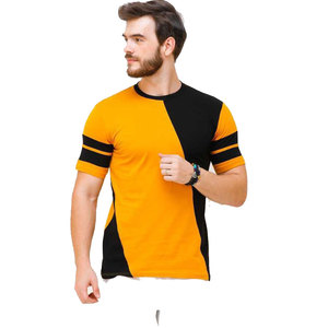 Vente en gros de t-shirts à col rond personnalisés pour hommes tissu de bonne qualité avec prix d'impression de mode - Product Image 4