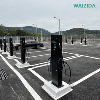 Stasiun Pengisian Daya EV Tipe 2 Dual Port 22kW 32A Baru untuk Hotel, Pengisi Daya Kendaraan Listrik Komersial untuk 2 Mobil