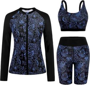 Conjunto de ropa deportiva de 2 piezas personalizado para mujer, chaqueta con cremallera para gimnasio, Tops deportivos de manga larga para Fitness, mallas de Yoga, conjuntos de entrenamiento para mujer - Product Image 1