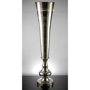 Jarrón de Metal de Lujo para Decoración de Bodas, Jarrón de Flores Plateado con Soporte para Centros de Mesa en Ceremonias de Compromiso - Product Image 1