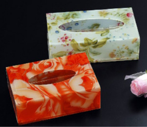 Boîte de papier de soie acrylique en gros du fabricant 2025: étuis multi-design uniques pour une organisation élégante de la maison - Product Image 6