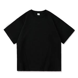 T-shirt décontracté à col rond pour hommes avec t-shirt hommes femmes surdimensionné 100% coton à manches courtes été unisexe hauts - Product Image 2