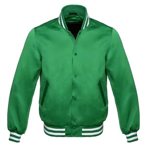 Personalizado bordado 100% poliéster satén Varsity chaqueta de béisbol a prueba de viento bombardero de invierno con diseños personalizados - Product Image 3