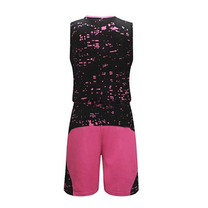 Uniforme de baloncesto con logotipo personalizado, ropa deportiva de poliéster de nuevo diseño de alta calidad en varios colores, estilo de conjunto de características de talla grande - Product Image 3