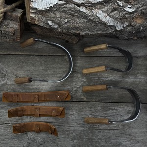 Cuchillos de dibujo medio redondeados Tamaños personalizados o juego Hoja afilada forjada a mano de acero al carbono endurecido, mango de ceniza - Product Image 4