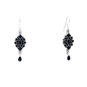 Pendientes Florales de Plata de Ley 925 con Zafiro Azul, Joyería de Boda Hecha a Mano, Regalo para Ella, Aniversario, Elegante E0035-GS - Product Image 2