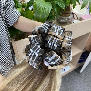 2024 couleur chaude ruban adhésif droit Remy pour Genius trame perruque cuticule alignée non traitée 100% Extensions de cheveux vierges crus vietnamiens - Product Image 6