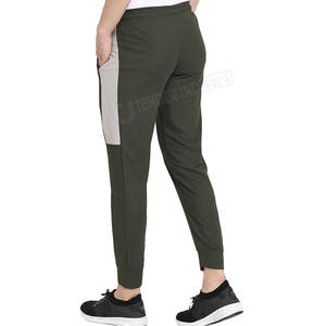 Pantalones deportivos para correr para hombre, pantalones de chándal deportivos de cintura alta elásticos, pantalones de lana rectos de estilo informal de tela de algodón - Product Image 3