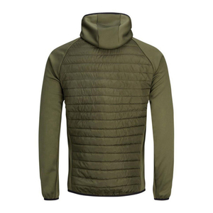 Men's <b>Thin</b> Winter <b>Puffer</b> <b>Jacket</b> Long Sleeve Hooded Collar Customised Logo on Front High Street Style Wholesale Available - Product Image 2