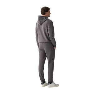 Ensemble survêtement et pantalon de survêtement pour homme personnalisé, style streetwear, violet, fermeture éclair, coupe classique, 100% coton avec design personnalisé - Product Image 4