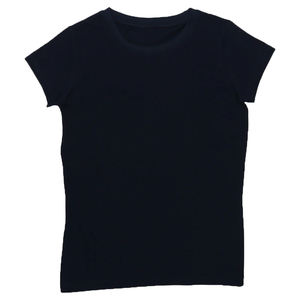 Nouveau T-shirt personnalisé pour femme, col rond, manches courtes, uni, anti-rides, écologique, respirant, en polaire gaufré - Product Image 1