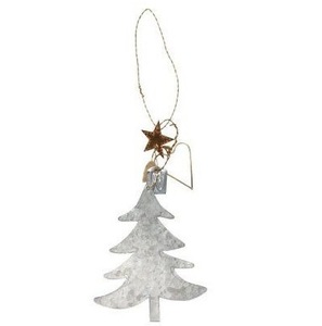 Adorno Navideño Colgante de Hierro Forjado Hecho a Mano con Acabado Plateado, Diseño de Pájaro, para Decoración Navideña del Hogar - Product Image 2