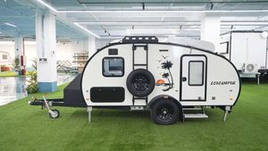 Mini Camper Overlanding Teardrop Rv Camping Caravana Remolque de viaje Caravana Off Road Camper disponible - Product Image 5