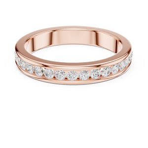 Glowaria Jewels 14K Classic Halo Moissanite Bague de fiançailles en or massif avec diamant - Product Image 2