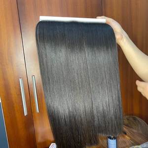 Trama de cabello a máquina de alta calidad, tejido de cabello virgen Remy de doble estiramiento, extensiones de cabello rubio virgen Remy para tejer cabello - Product Image 2