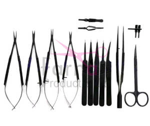 Nouvel ensemble d'instruments microchirurgicaux de base pour la microchirurgie manuelle - Product Image 1