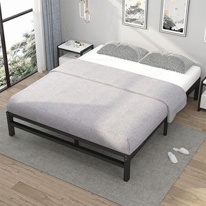Thickened Reinforced Oak <b>Bed</b> Without Headboard Frame Modern Design Single/<b>Double</b> <b>Bed</b> for Hotel and Bedroom Use - Product Image 3