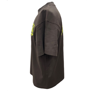 เสื้อยืดคอกลมสำหรับผู้ชายทรงโอเวอร์ไซส์ผ้าถักแขนยาวดีไซน์เรียบพิมพ์ลายได้ตามต้องการ - Product Image 3