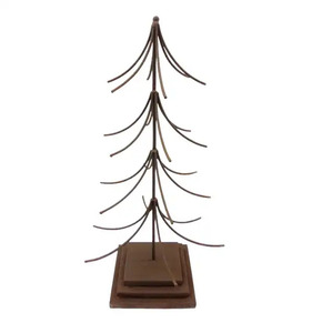 Árbol de Navidad X Mas de hierro decorativo con acabado negro con la mejor forma para decoración de sala de estar personalizada de mesa - Product Image 6