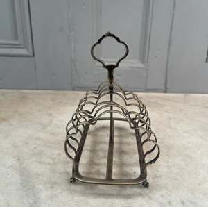 Porte-toasts en argent antique moderne pour les morceaux de pain du petit-déjeuner accessoires de cuisine rangement et organisation à domicile porte-toasts - Product Image 3