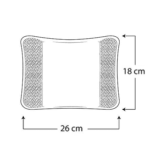 Bottiglia di acqua calda con stampa coniglietto blu 500W peluche invernale per piedi e scaldamani - Product Image 2