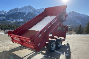 USED Gooseneck Dump Trailer 81.5"x14' -Hydraulic Jack -Aluminum Ramps -<b>Tarp</b> 16k - Product Image 4