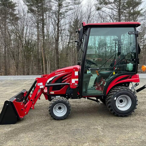 Tractor de granja Mahindra Emax 20s HST con cargador de conexión rápida y cubo 4WD 19HP motor diésel 540 PTO 3 puntos de enganche, envío gratis - Product Image 1