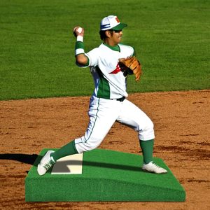 Montículo de lanzamiento portátil de béisbol Montículo apto para viajes para lanzadores jóvenes y adultos - Product Image 1