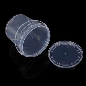 Contenedor de Plástico Transparente Reciclable de 1L, 2L, 3L, 5L, 8L, 10L, Desechable, para Frutas, Helados, Queso y Alimentos, con Asa, Sellado, de PP - Product Image 6
