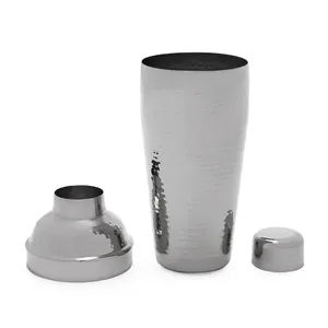 Shaker à cocktails en acier inoxydable martelé argenté de qualité supérieure, shaker de bar en métal de qualité alimentaire, mélangeur à cocktails pour la vente en gros et les approvisionnements en vrac - Product Image 3